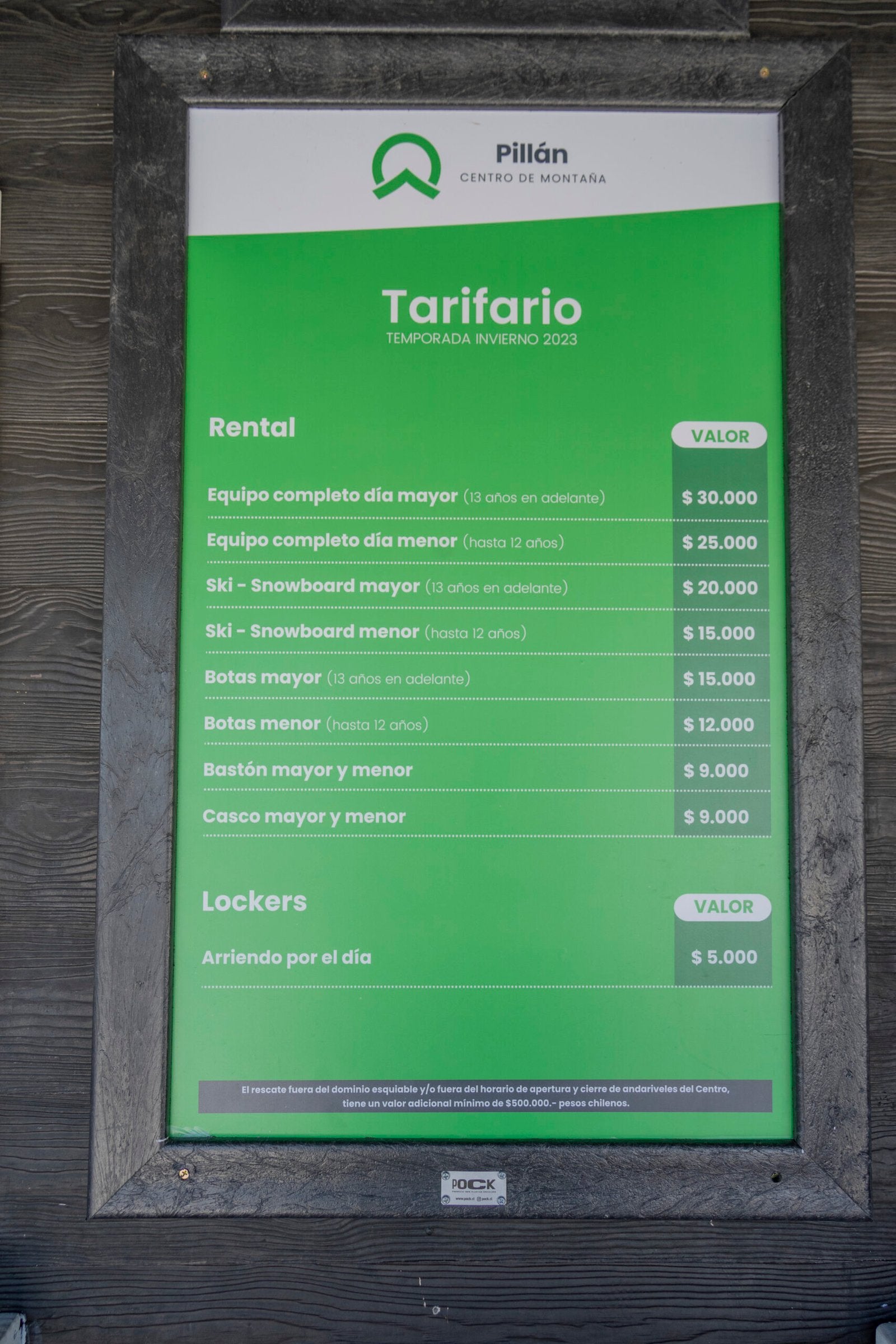 Señalética de pared – 3 Tamaños